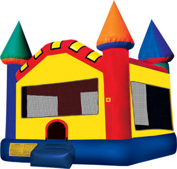 Rainbow Castle Bounce House - Medium (M131218)