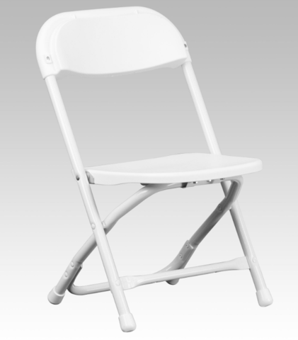 Children's Chairs - White Folding (TCCWS)