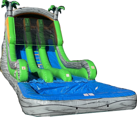 Massive 20 Foot Dual-Lane Waterslide