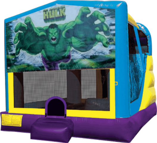 Hulk Large C4 Dry Combo with Slide & Basketball Hoop