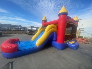 Combo 4 in 1 Bounce House 25x13 - Repaired Net