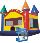 Rainbow Castle with Snow Cone Machine Rainbow Castle with Snow Cone Machine