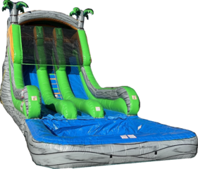 Massive 20 Foot Dual-Lane Waterslide