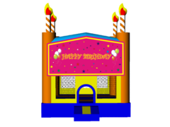 Happy Birthday Cake Girls 13x13 Fun House