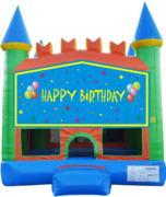 Boys Happy Birthday Pastel Castle 13x13 Fun House