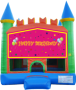 Girls Birthday Pastel Castle 13x13 Fun House
