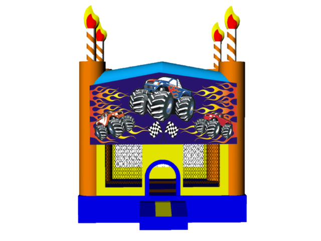 Monster Truck Birthday Cake 13x13 Fun House