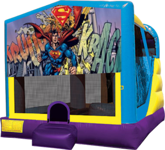 Superman Large C4 Dry Combo with Slide & Basketball Hoop