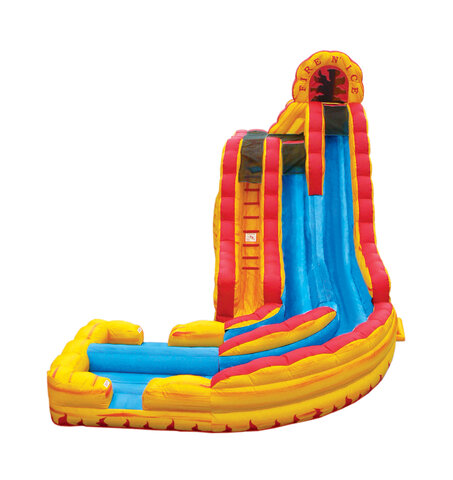 20' Foot Dual Lane Fire and Ice Slide