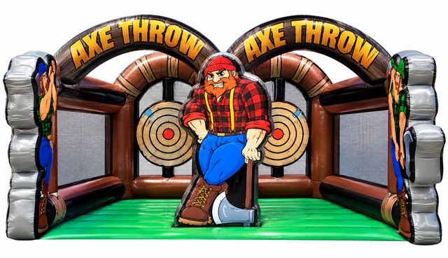 Dual Lane Inflatable Axe Throwing Game