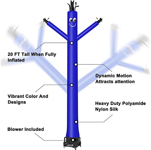 Blue 20ft Inflatable Dancer
