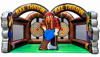 Dual Lane Inflatable Axe Throwing Game