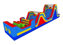62' Dual Slide Obstacle Course