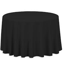 Tablecloth Black Round