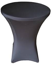 Tablecloth Black Elastic High Top