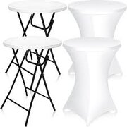 Tablecloth White Elastic High Top