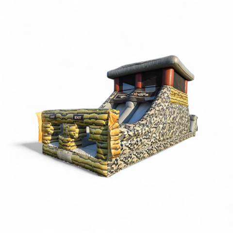 22Ft Black Ops Double Lane Slide  Rockwall DRY