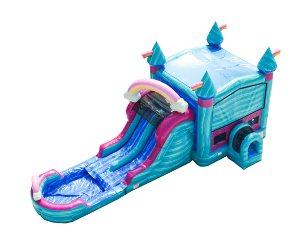 MOD I’mPerfectly Dual Lane Bouncy House Slide Combo (Wet/dry) 