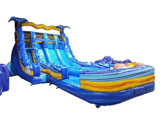 18ft Thunderbolt Triple Lane Slide