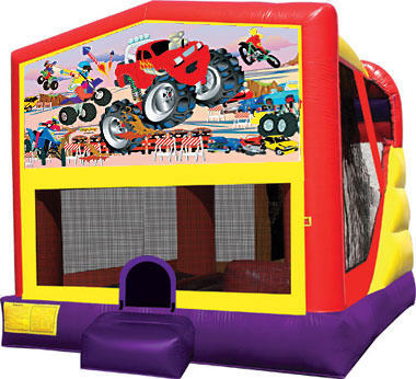Monster Truck Bounce House with Slide (16 x 21) 