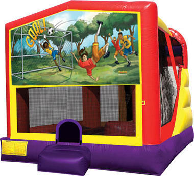 Soccer Bounce House with Slide (16 x 21) 
