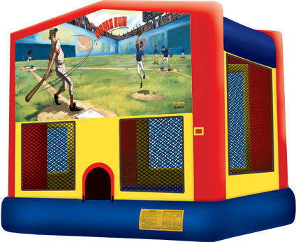 Baseball bounce house with internal basketball hoop (13 x 13) 