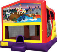 Knights and Dragons Bounce House with Slide (16 x 21) 