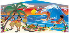 Tropical Paradise Themed Panel