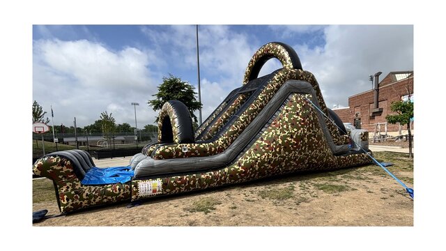 Camouflage Rock Climbing