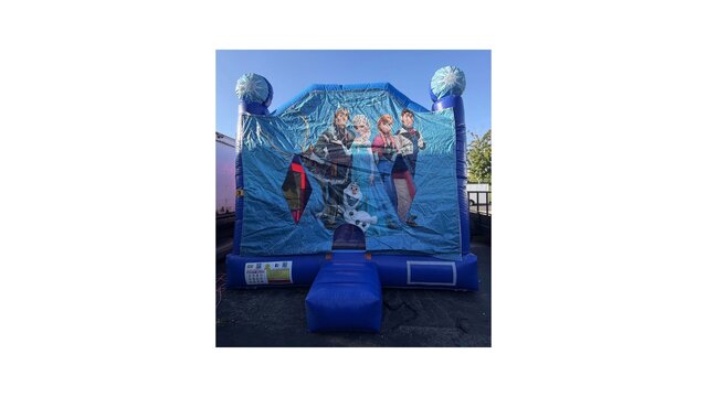 Frozen bounce and slide inflatable combo