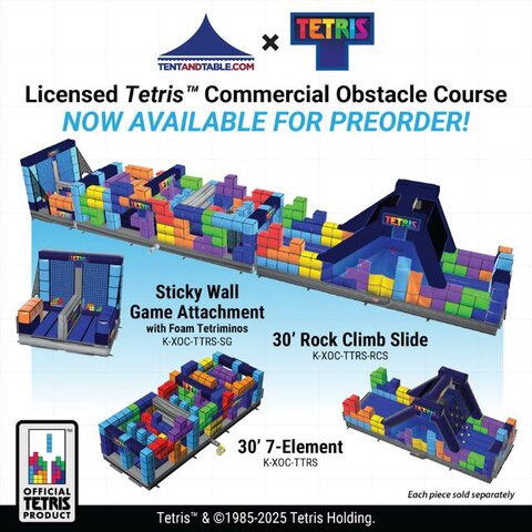 68ft 3 Piece Tetris Obstacle Course