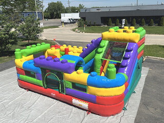 Blocks Obstacle Course 20ft L x 14ft W x 10ft H