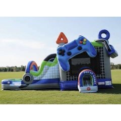 🎮 32’ Mega Video Game Bounce House Combo Rental – Milwaukee, WI (Dry Use Only) 32ftX16ftX15.5ft