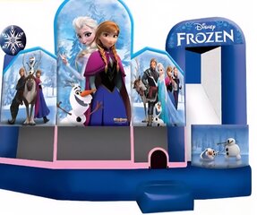 Frozen bounce and slide inflatable combo