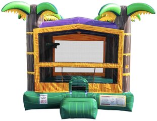 Tropical Mardi Gras Bounce House