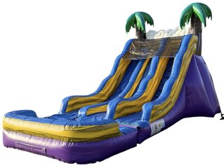 17' Tropical Blast Dual Water Slide 