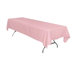 Rectangle Pink Linen