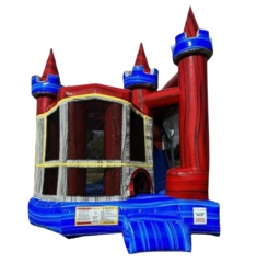 3-in-1 Combo Red & Blue Castle