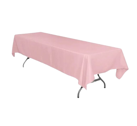 Rectangle Pink Linen