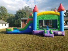 Rainbow Castle COMBO UNIT WITH SLIDE (wet or dry)