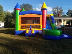 DELUXE CASTLE COMBO UNIT WITH SLIDE (wet or dry)