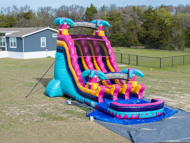 20ft Rippling Rush Dual Lane Slide