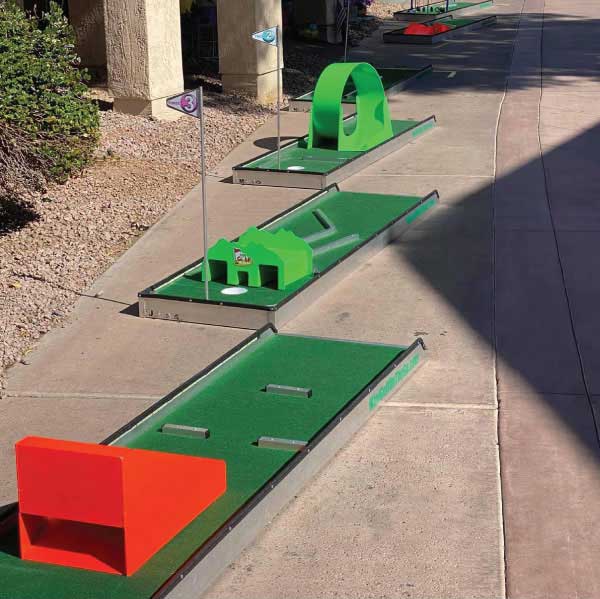 What's Included With the Portable Mini Golf Rental
