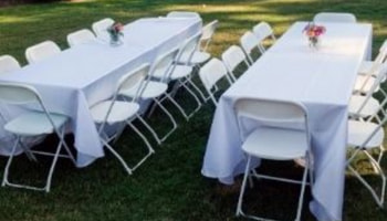 Lutz Table and Chair rentals
