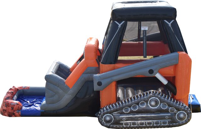 (Coming soon - February) Skid Loader bounce house w/ slide wet or dry