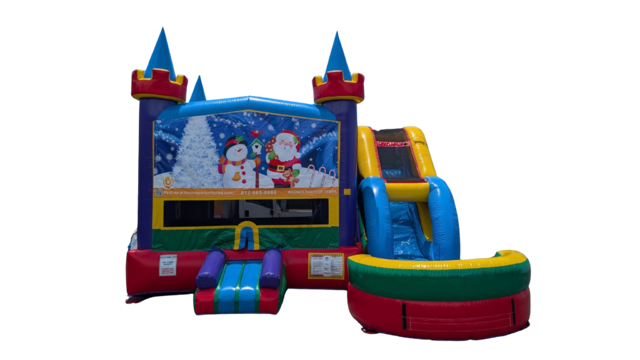 Christmas Bounce House w/slide wet or dry