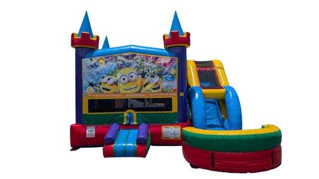 Minions Bounce House w/slide wet or dry