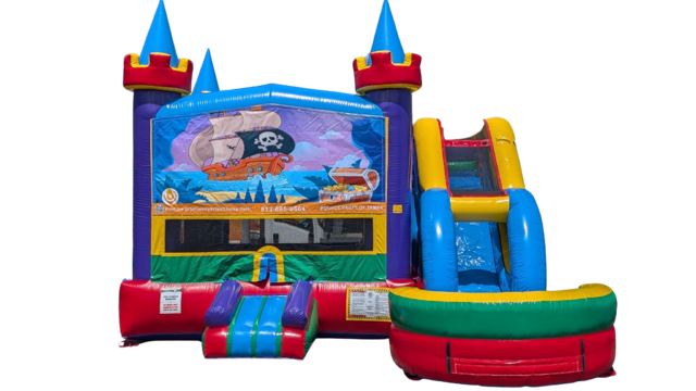 Pirate Bounce House with Slide (Wet or Dry)