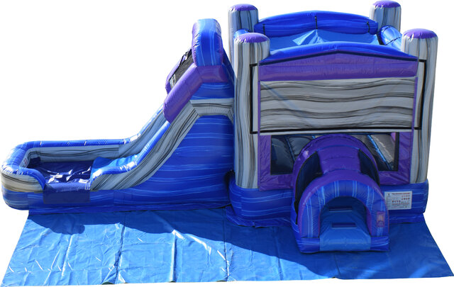 Marble bounce house w/ slide 