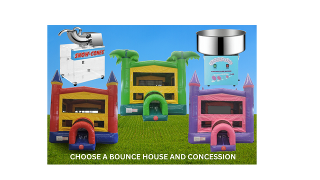 Pick your Bounce House and Concession